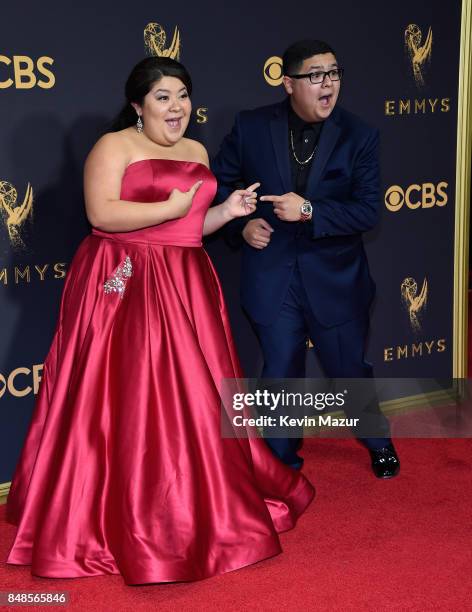 Raini Rodriguez and Rico Rodriguez attend the 69th Annual Primetime Emmy Awards at Microsoft Theater on September 17, 2017 in Los Angeles, California.