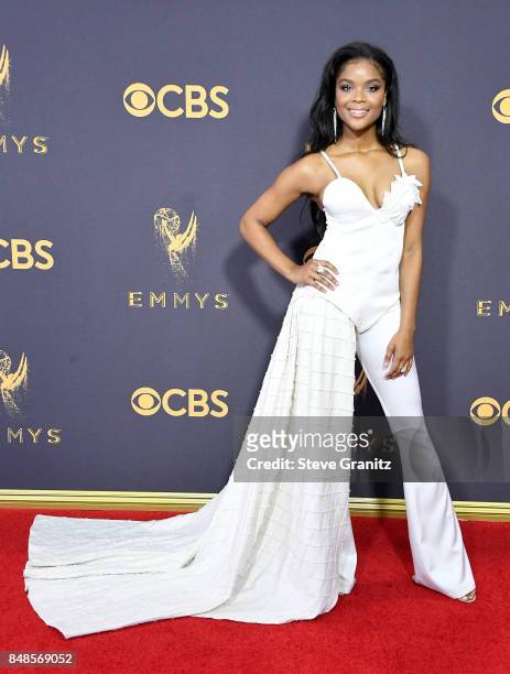 Actor Ajiona Alexus attends the 69th Annual Primetime Emmy Awards at Microsoft Theater on September 17, 2017 in Los Angeles, California.