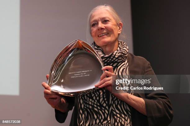 Vanessa Redgrave receives from the Dom Luis I Foundation an Tribute to her career award while attending 'Festival Internacional De Cultura' in...