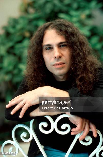 Ronnie James Dio lead singer with Rainbow posed in Los Angeles in June 1977.