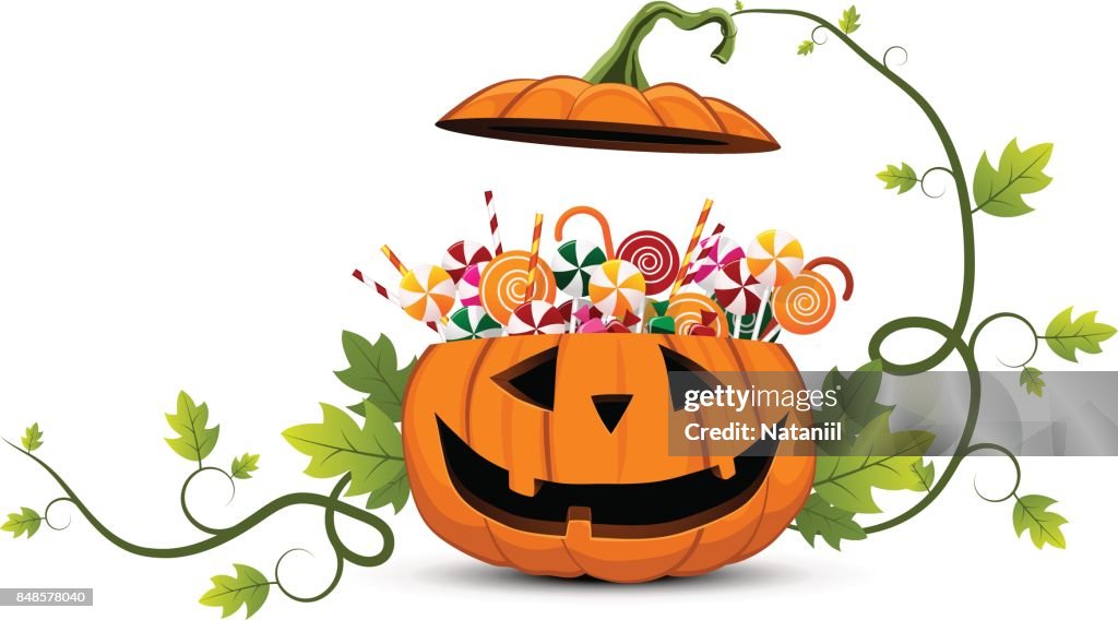 Halloween smiling pumpkin