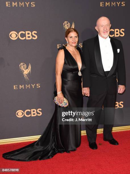 Actor Jonathan Banks and Gennera Banks attend the 69th Annual Primetime Emmy Awards at Microsoft Theater on September 17, 2017 in Los Angeles,...