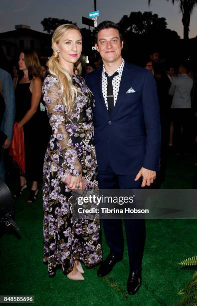 Mickey Sumner and James Mackay attend the premiere of Fox Searchlight Picture 'Battle Of The Sexes' at Regency Village Theatre on September 16, 2017...