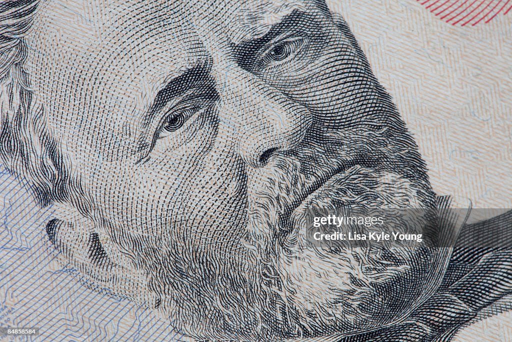 Ulysses S. Grant on a US fifty dollar bill