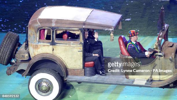 Prince Edward, Earl of Wessex arrives during the Paralympic Games closing Ceremony at the Olympic Stadium, London.