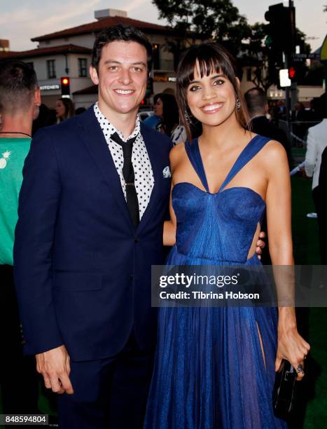 James Mackay and Natalie Morales attend the premiere of Fox Searchlight Picture 'Battle Of The Sexes' at Regency Village Theatre on September 16,...