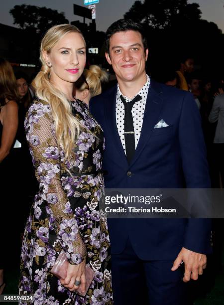 Mickey Sumner and James Mackay attend the premiere of Fox Searchlight Picture 'Battle Of The Sexes' at Regency Village Theatre on September 16, 2017...