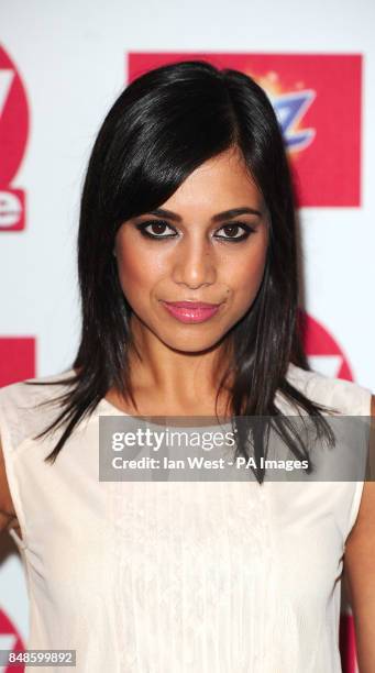 Fiona Wade arrives at the TV Choice Awards at the Dorchester hotel in London.