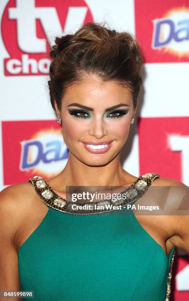 Chloe Sims arrives at the TV Choice Awards at the Dorchester hotel in London.