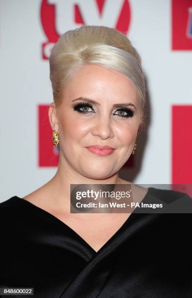 Claire Richards arrives at the TV Choice Awards at the Dorchester hotel in London.