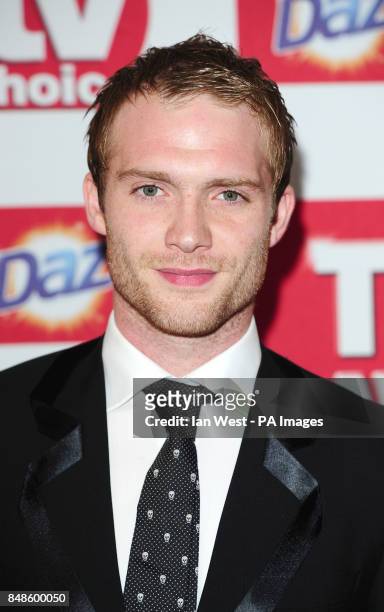 Chris Fountain arrives at the TV Choice Awards at the Dorchester hotel in London.