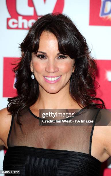 Andrea McLean arrives at the TV Choice Awards at the Dorchester hotel in London.