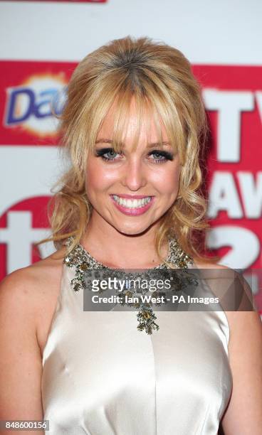 Jorgie Porter arrives at the TV Choice Awards at the Dorchester hotel in London.