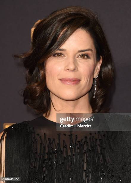 Actor Neve Campbell attends the 69th Annual Primetime Emmy Awards at Microsoft Theater on September 17, 2017 in Los Angeles, California.