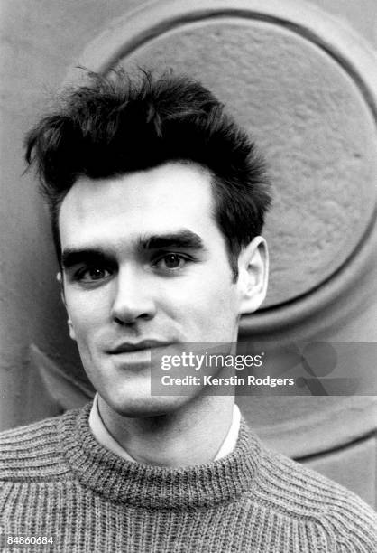 Photo of SMITHS and MORRISSEY; Morrissey, posed