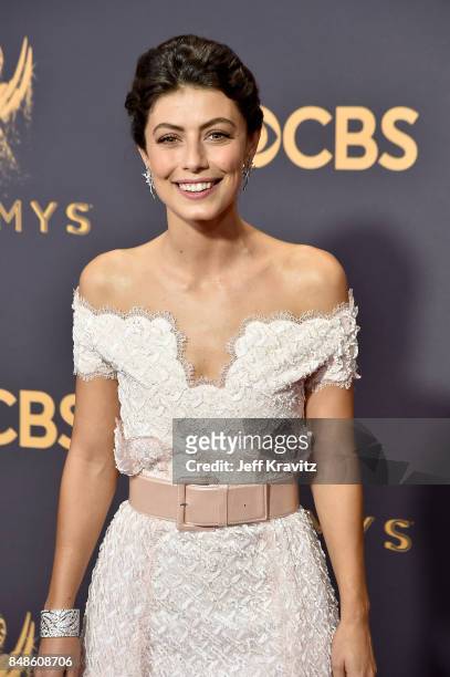Actor Alessandra Mastronardi attends the 69th Annual Primetime Emmy Awards at Microsoft Theater on September 17, 2017 in Los Angeles, California.