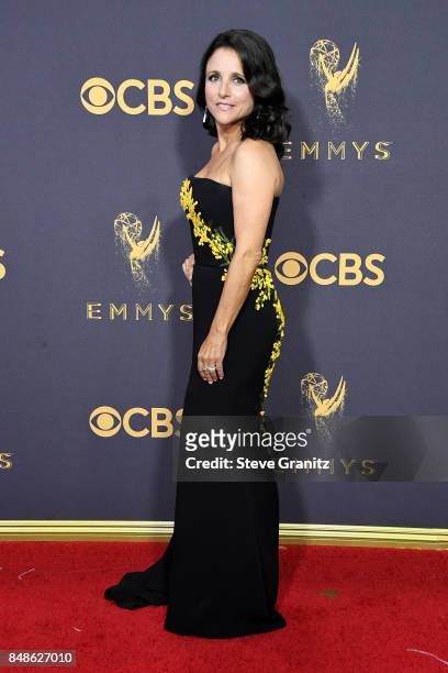 Actor Julia Louis-Dreyfus attends the 69th Annual Primetime Emmy Awards at Microsoft Theater on September 17, 2017 in Los Angeles, California.