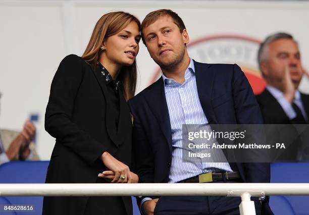 Reading owner Anton Zingarevich with his wife Katsia Zingarevich in the stands