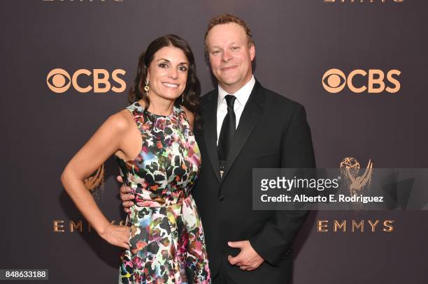 Vice President of Programming for CBS News and Executive Producer of 'CBS This Morning' Chris Licht and Jenny Licht attend the 69th Annual Primetime...