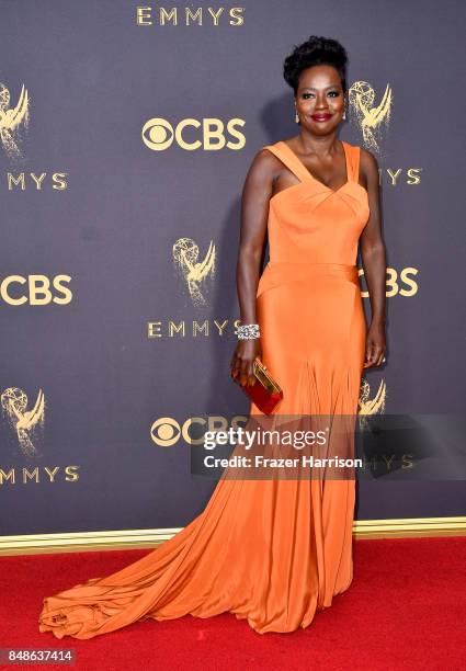 Actor Viola Davis attends the 69th Annual Primetime Emmy Awards at Microsoft Theater on September 17, 2017 in Los Angeles, California.