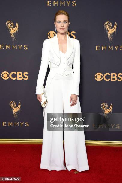 Actor Evan Rachel Wood attends the 69th Annual Primetime Emmy Awards at Microsoft Theater on September 17, 2017 in Los Angeles, California.