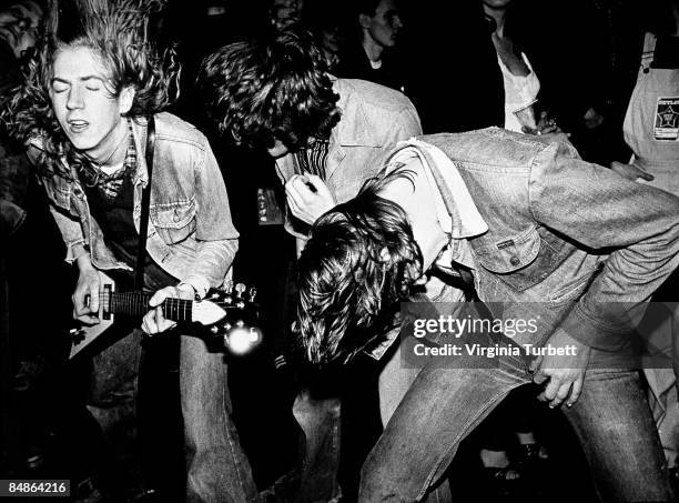 Circa 1970 Photo of AIR GUITARIST and HEAVY METAL and FANS and HEADBANGING; Heavy Metal fans