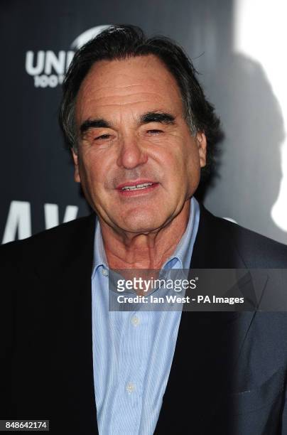 Oliver Stone attending a photocall for new film Savages at the Mandarin Hotel, London.