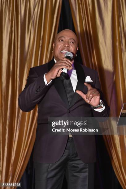 Recording artist Peabo Bryson performs at the 2017 DMF Care for Congo Gala at St. Regis Hotel on September 16, 2017 in Atlanta, Georgia.