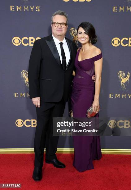 Actor Eric Stonestreet and guest attend the 69th Annual Primetime Emmy Awards at Microsoft Theater on September 17, 2017 in Los Angeles, California.
