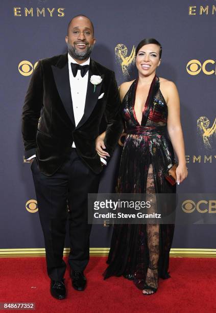 Writer/producer Kenya Barris and Dr. Rainbow Edwards-Barris attend the 69th Annual Primetime Emmy Awards at Microsoft Theater on September 17, 2017...