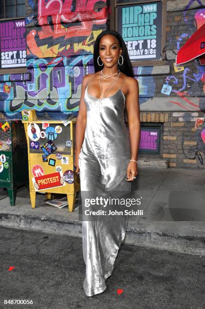 Kelly Rowland attends VH1 Hip Hop Honors: The 90s Game Changers at Paramount Studios on September 17, 2017 in Los Angeles, California.