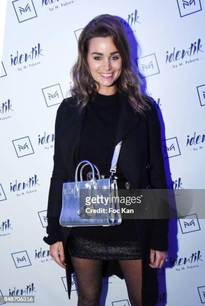 Actress Elisa Bachir Bey attends 'Identik' by M. Pokora Launch Party at Duplex Club on September 17, 2017 in Paris, France.