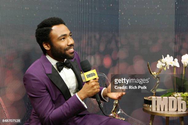 Actor Donald Glover, winner of the award for Outstanding Lead Actor in a Comedy Series for 'Atlanta,' attends IMDb LIVE After the Emmys at Microsoft...