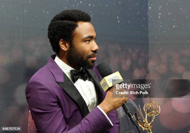 Actor Donald Glover, winner of the award for Outstanding Lead Actor in a Comedy Series for 'Atlanta,' attends IMDb LIVE After the Emmys at Microsoft...