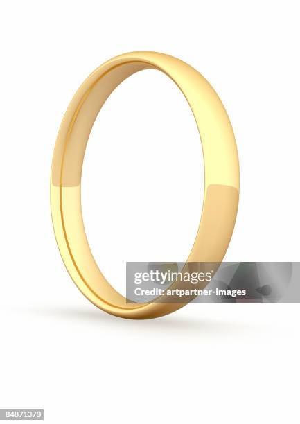 gold ring / gold ring on white background - sparkling stock illustrations