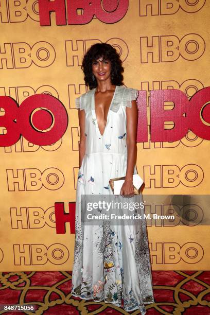 Poorna Jagannathan attends HBO's Post Emmy Awards Reception at The Plaza at the Pacific Design Center on September 17, 2017 in Los Angeles,...