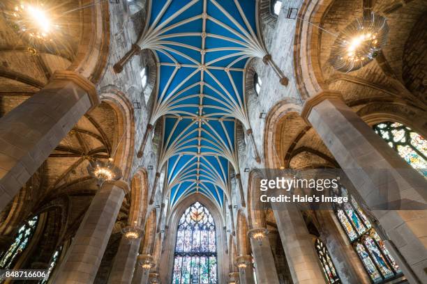 giles' cathedral, edinburgh, scotland - st giles cathedral fotografías e imágenes de stock