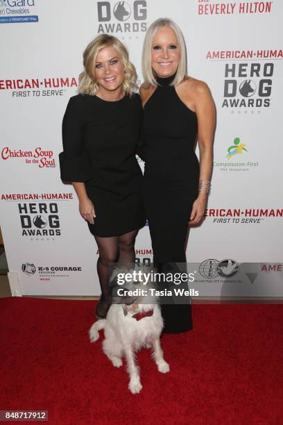 Alison Sweeney and Michelle Vicary at the 7th Annual American Humane Association Hero Dog Awards at The Beverly Hilton Hotel on September 16, 2017 in...