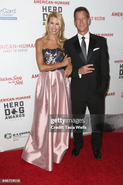 Beth Stern and James Denton at the 7th Annual American Humane Association Hero Dog Awards at The Beverly Hilton Hotel on September 16, 2017 in...