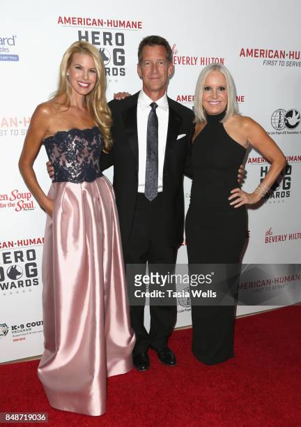 Beth Stern, James Denton and Michelle Vicary at the 7th Annual American Humane Association Hero Dog Awards at The Beverly Hilton Hotel on September...