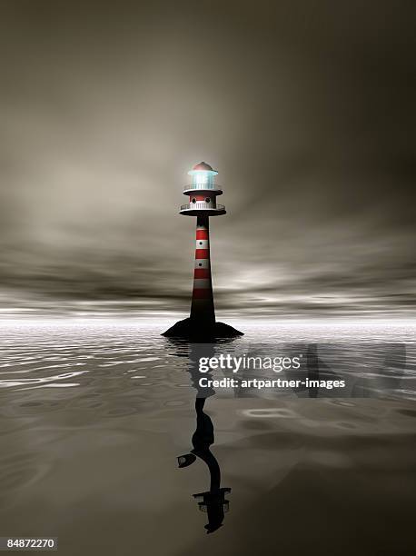 light tower - lighthouse light stock illustrations