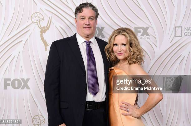 Writers Al Jean and Stephanie Gillis attend FOX Broadcasting Company, Twentieth Century Fox Television, FX and National Geographic 69th Primetime...