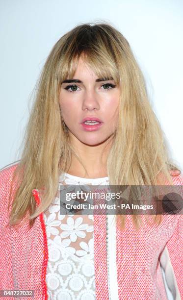 Suki Waterhouse arriving at a gala screening of the film Pusher at the Hackney Picturehouse, London.