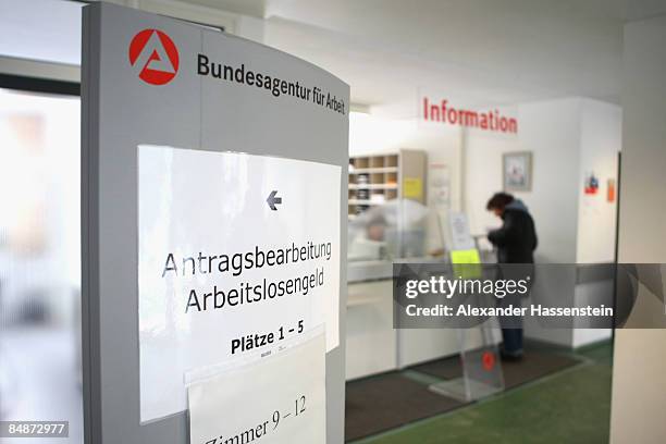 General view of the Unemployment agency on February 13, 2009 in Erding, Germany.