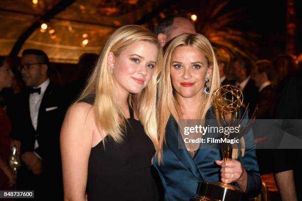 Ava Elizabeth Phillippe and Reese Witherspoon attend the HBO's Official 2017 Emmy After Party at The Plaza at the Pacific Design Center on September...