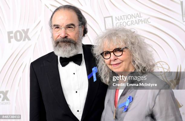 Actor Mandy Patinkin and Kathryn Grody attend FOX Broadcasting Company, Twentieth Century Fox Television, FX And National Geographic 69th Primetime...