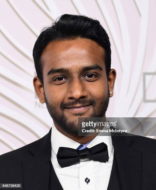 Actor Sri Batchu attends FOX Broadcasting Company, Twentieth Century Fox Television, FX And National Geographic 69th Primetime Emmy Awards After...