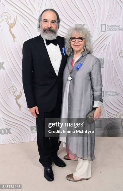 Actor Mandy Patinkin and Kathryn Grody attend FOX Broadcasting Company, Twentieth Century Fox Television, FX And National Geographic 69th Primetime...