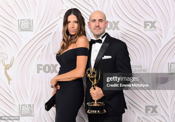 Alex Gitler and Galit Gitler attend FOX Broadcasting Company, Twentieth Century Fox Television, FX And National Geographic 69th Primetime Emmy Awards...