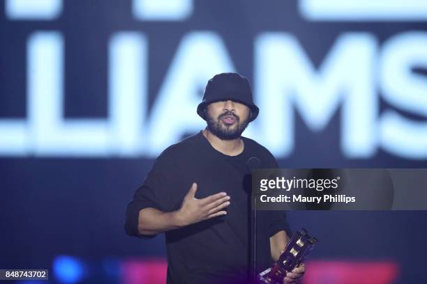 Hype Williams speaks onstage VH1 Hip Hop Honors: The 90s Game Changers at Paramount Studios on September 17, 2017 in Los Angeles, California.